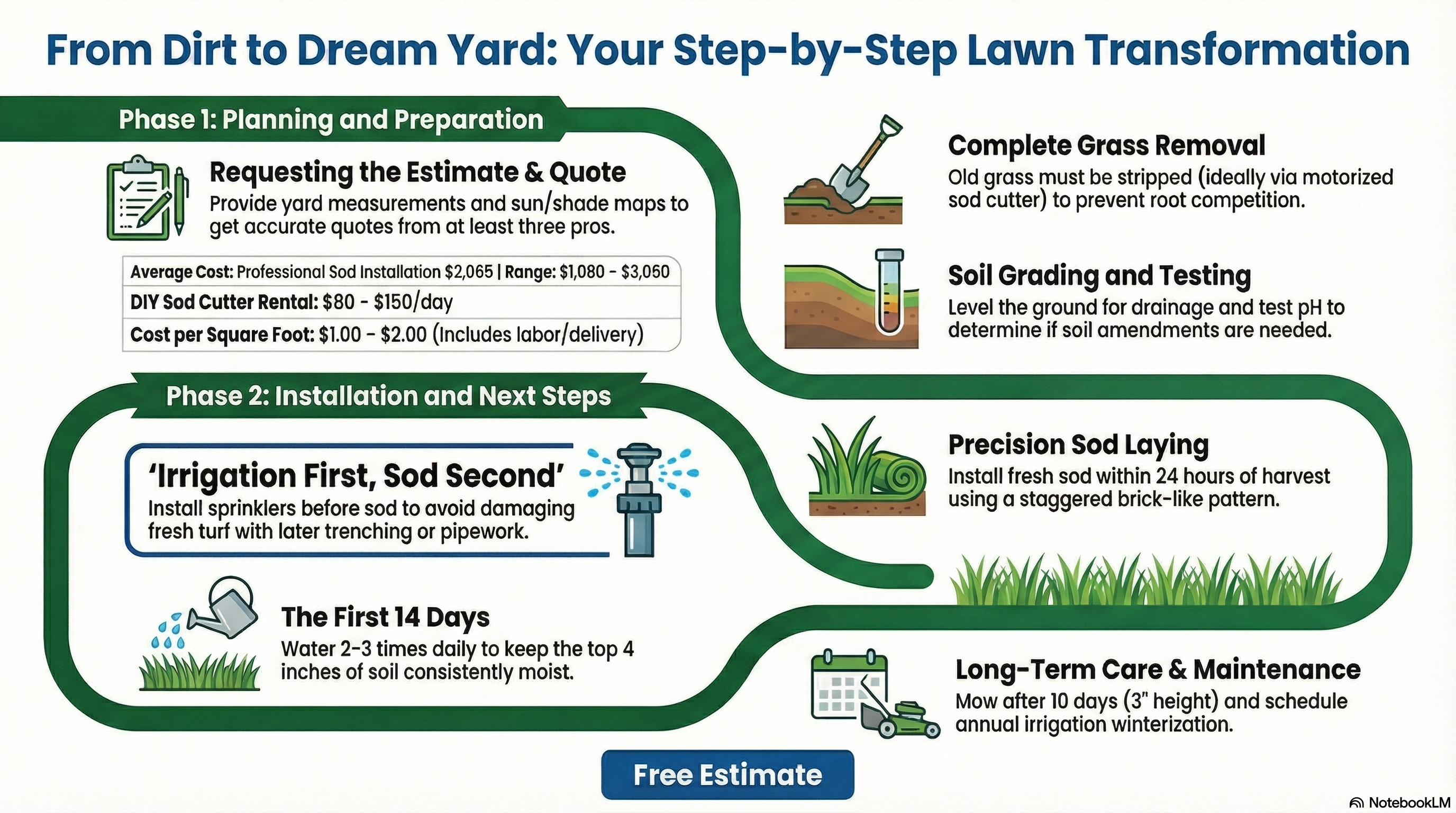 Sod and irrigation installation process — step by step guide for Osceola County, FL